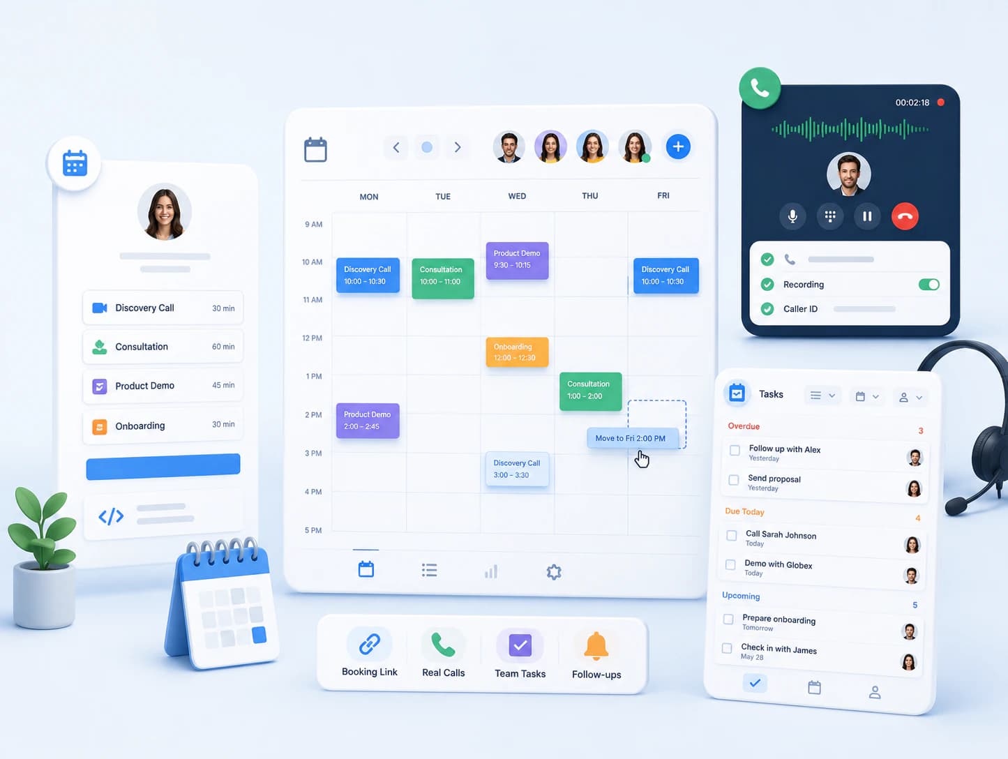 The meetings calendar.