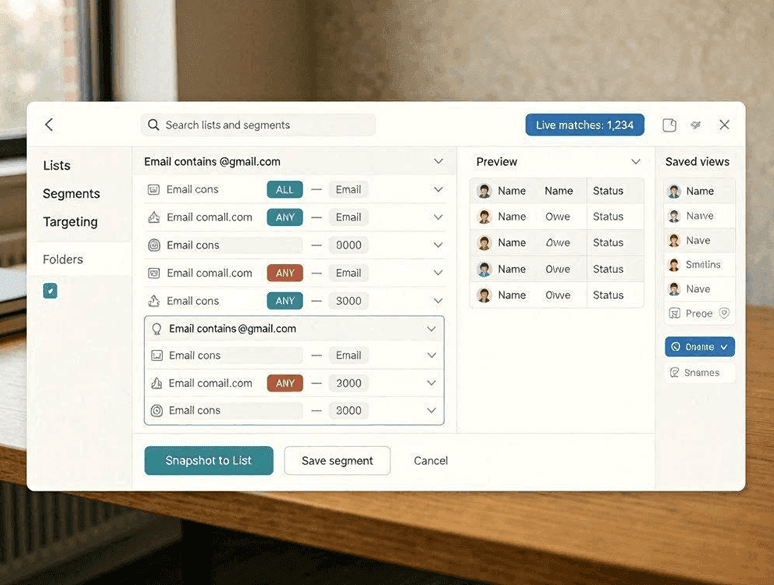 The dynamic segment condition builder.