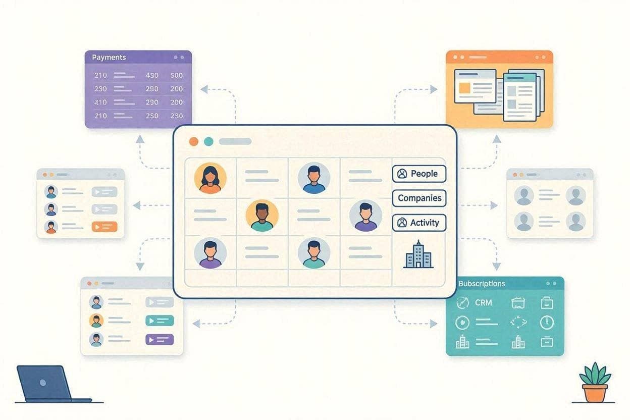 Le module Clients ouvert dans le panneau d'administration.