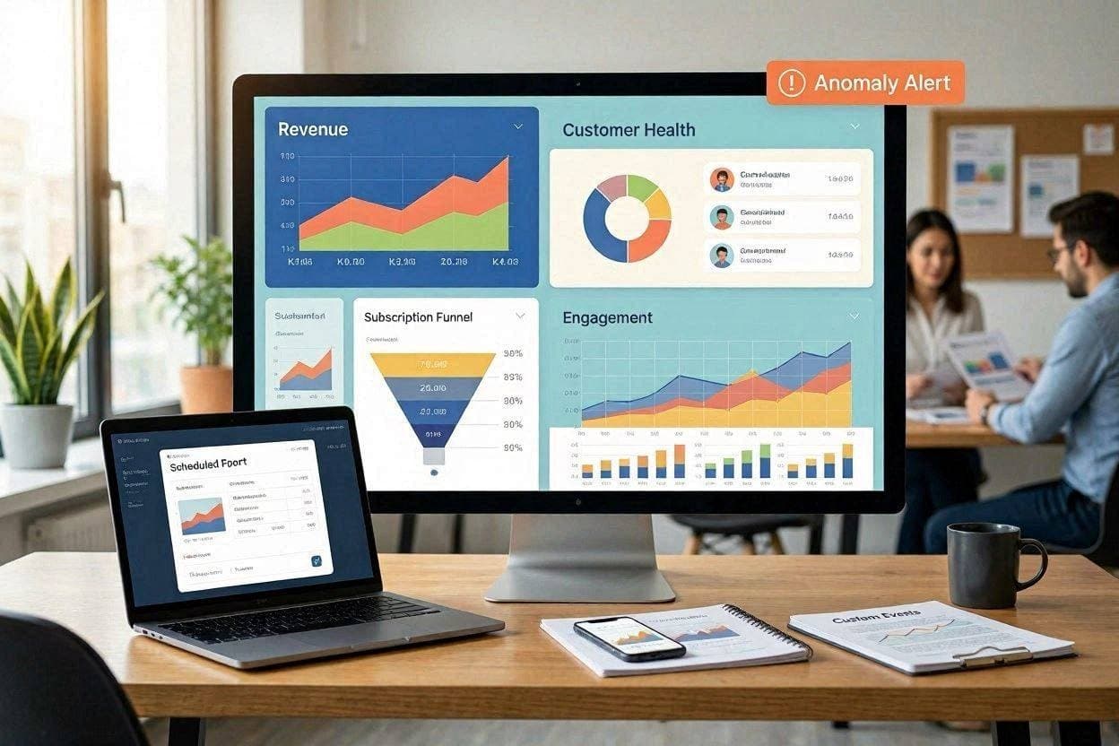 Une première maquette d'un tableau de bord Insights.