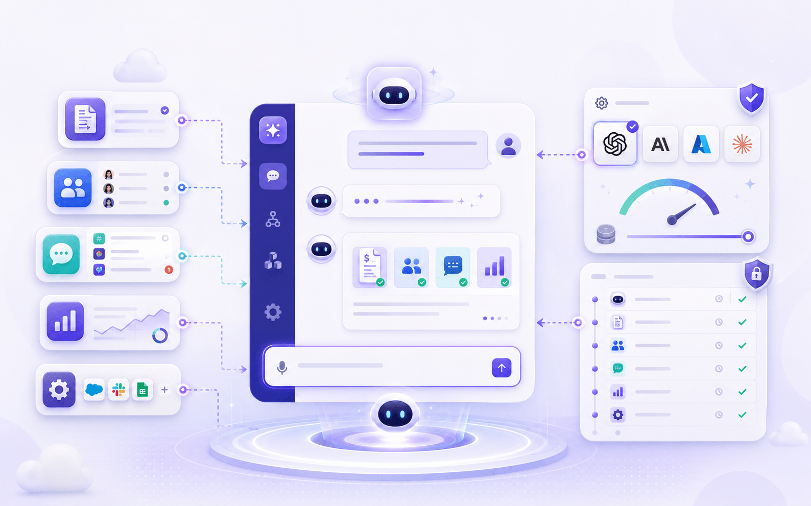 Un diseño temprano del panel de AI Copilot.